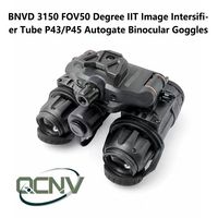 Jumelles de vision nocturne QCNV GEN2+ BNVD3150 avec tube intensificateur d'image FOM1400+50 ° FOV P43/ P45 pour la patrouille nocturne et la chasse