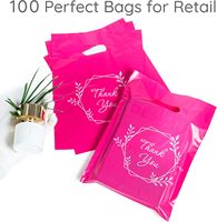 Sac en plastique avec poignée en PE-BD imprimé de conception de logo personnalisée sac découpé sac à provisions pour l'emballage de vêtement/chaussure