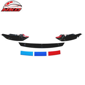 Lèvre de pare-chocs avant pour BMW G30 M-Tech M Sport 2017-2020, séparateurs noir brillant - Diffuseur ABS, protection de menton - Product Image 2