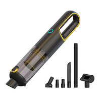Aspirateur portable sans fil 3-en-1 20KPa, mini, en métal, 120W, batterie 2200mAh, nettoyage sans balais, autonomie 30-45min