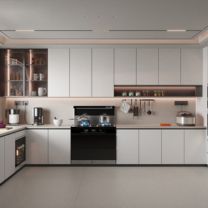 <span class=keywords><strong>Gabinetes</strong></span> <span class=keywords><strong>de</strong></span> <span class=keywords><strong>Cocina</strong></span> <span class=keywords><strong>de</strong></span> Madera Sólida Personalizados, Diseño Moderno, Tablero <span class=keywords><strong>de</strong></span> Melamina, Acabado Acrílico Opcional, Puerta Acrílica <span class=keywords><strong>para</strong></span> <span class=keywords><strong>Cocina</strong></span> - Product Image 1