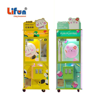 Lifun filipin malezya sikke işletilen katı ahşap akrilik vinç pençesi oyun makinesi 1 oyuncu orta boy oyuncak otomatı pençe makinesi