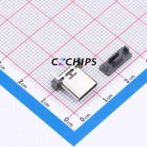 HX-TYPE-C 16P 180 LT-M H10.0 USB Connector SMD Connector Type-C Female Vertical Mount 16P - Product Image 1