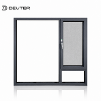 Ventanas oscilobatientes de aluminio con marco delgado de 2.0 mm de espesor, rotura de puente térmico, acústicas de 40 dB, sellado multicapa para residencias de alta gama