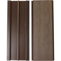 Panel Dinding PVC Komposit Tahan Pecah dan Tahan Cuaca untuk Luar Ruangan, ASA Komposit, Slat Siding Eksternal Sistem Interlocking