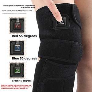 Hot Sale USB <strong>Heated</strong> Thick <strong>Knee</strong> Wrap Electric <strong>Knee</strong> Pad Graphene Heating Adjustable Hook Loop Warm Compress Reusable <strong>Knee</strong> <strong>Support</strong> - Product Image 3