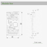 Módulo de Control DE ACCESO ISO14443A HID Chip integrado de alto rendimiento 13,56 MHZ Tarjeta de Control DE ACCESO todo en uno Módulo RFID deslizante