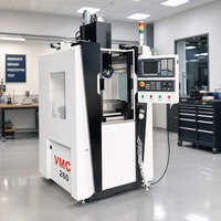 Centre d'usinage vertical CNC compact DL VMC260, mini-fraiseuse de laboratoire BT30 2,2 kW 24 000 tr/min 6 ATC automatique 3 axes