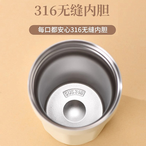 316 Stainless Steel Insulated Mug <b>Double</b> <b>Wall</b> Vacuum Coffee Cup Portable Travel Gift For Business And Personal Use - Product Image 5