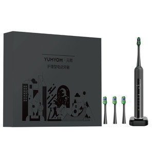 Yumyom Electric <b>Toothbrush</b> Rechargeable IpX7 Waterproof Type C Charging Black Adult Care Model - Product Image 1