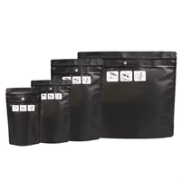 Sacs Mylar Exotiques Personnalisés Anti-Odeur Refermables Mat 1g 3.5g 7g 14g 28g, Sachets Doypack Anti-Enfants avec Fenêtre Transparente