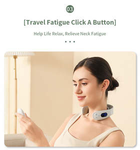 Dispositivo de masaje de cuello USB con logotipo personalizado, masajeador de cuello terapia de calor de hombro y cuello Cervical de impulso electrónico con pantalla LED - Product Image 2