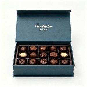Caja de Regalo Rígida de Cartón para Alimentos, para Pastelería, Galletas, Chocolate, Macarons y Dulces, Venta al Por Mayor - Product Image 1