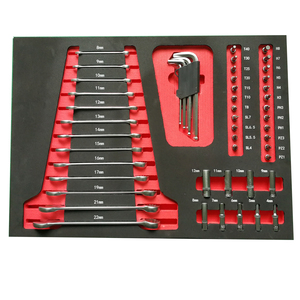 Discount,wholesale Price 8 Drawer Tool Box Trolley Cabinet Storage Tools DIY, Rollcab with <strong>Ball</strong> <strong>Bearing</strong> Runners, Red/Grey - Product Image 3