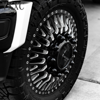 Jantes YKXC noires usinées pour camion 8x165.1 8x180 8x200 10x225 20 22 24 26 28 30 pouces sans pneu pour JTX KG1 à fixation directe par boulons