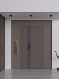 Moderno Acero inoxidable reforzado <span class=keywords><strong>Exterior</strong></span> Metal Otros Fancy Safety Puertas DE SEGURIDAD <span class=keywords><strong>Precio</strong></span> barato con cerradura inteligente <span class=keywords><strong>Puerta</strong></span> invisible - Product Image 3