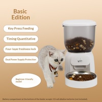 Distributeur automatique intelligent de nourriture pour animaux de compagnie avec caméra, contrôle par application WiFi, 3L, en plastique, avec minuterie, pour la maison et les animaleries