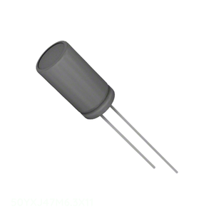 Condensador Original 50YXJ47M6.3X11 de 47 uF, Aluminio, 20%, 50V, Radial TH - Product Image 1