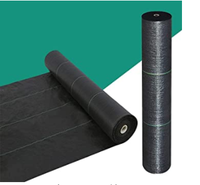 Tapis de contrôle des mauvaises herbes agricoles en Pp noir, 85 g/m², couverture de sol en Pp, tapis de mauvaises herbes en rouleau pour serre de jardin