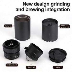 Cafetera Portátil con Molinillo, Cafetera de Goteo, Set de Goteo para Campamento, Kit de Café Portátil para Viajes, Campamentos, Oficinas - Product Image 6