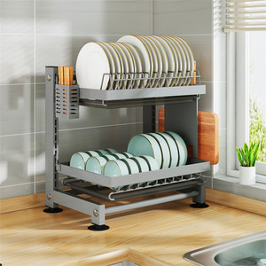 <span class=keywords><strong>Escurridor</strong></span> <span class=keywords><strong>de</strong></span> <span class=keywords><strong>Platos</strong></span> <span class=keywords><strong>de</strong></span> Metal Ajustable en Altura para Cocina, <span class=keywords><strong>Escurridor</strong></span> <span class=keywords><strong>de</strong></span> <span class=keywords><strong>Platos</strong></span> Resistente a la Oxidación con Bandeja <span class=keywords><strong>de</strong></span> Drenaje, <span class=keywords><strong>Escurridor</strong></span> <span class=keywords><strong>de</strong></span> <span class=keywords><strong>Platos</strong></span> <span class=keywords><strong>de</strong></span> <span class=keywords><strong>2</strong></span> <span class=keywords><strong>Niveles</strong></span> - Product Image 6