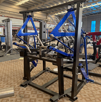 Machine à rames guidée par rail, à charge libre, avec support de poitrine, multi-prises, assise, réglable, pour entraînement dorsal, hydraulique, pour salle de sport commerciale