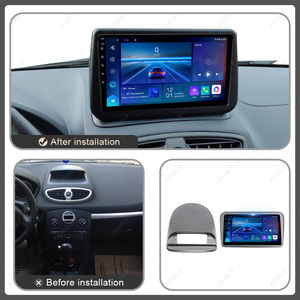 Écran audio de voiture Radio Android Universel Gps Fascia Frame Car Dvd Player Cable Car Frame Screen Panel pour <span class=keywords><strong>Renault</strong></span> <span class=keywords><strong>Clio3</strong></span> - Product Image 3