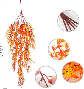 Mur végétal artificiel suspendu en plastique, décoration murale verte de 30 pouces pour la maison, la cuisine, le jardin, le <span class=keywords><strong>bureau</strong></span>, utilisation intérieure/extérieure - Product Image 6