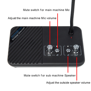 2020 Phổ Biến Nhất Ngân Hàng Cửa Sổ Intercom Hệ Thống Nói Chuyện Thông Qua Glass Intercom Cho Truy Cập Dịch Vụ E350 - Product Image 2