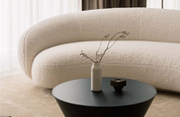 Ensemble de canapés populaires, canapé de salon, canapé moderne de luxe en velours doux, design blanc, canapé en tissu élégant avec nuages pour la maison