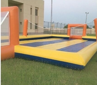 Estadio de fútbol jabonoso inflable de grado comercial para deportes, campo deportivo de fútbol inflable con muchos tamaños