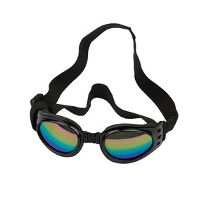 Gafas de sol para perros y gatos, lentes de espejo azules, correa ajustable, resistentes a los rayos UV, impermeables, a prueba de viento, para actividades al aire libre - Product Image 3