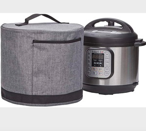 Couvercle anti-poussière avec poches pour Pot instantané 6 pintes, couvercle isolé pour autocuiseur avec doublure facile à nettoyer, gris - Product Image 1
