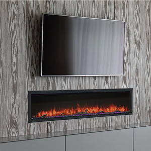 Chimenea Eléctrica Moderna de 40, 50, 60, 72, 80, 90 y 100 Pulgadas, Delgada, con <span class=keywords><strong>Llamas</strong></span> LED Integradas - Product Image 2