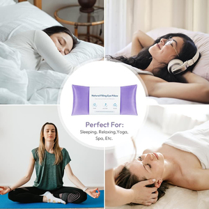 Masque oculaire lesté à la lavande avec housse lavable, compresses chaudes et froides micro-ondables pour le sommeil, le <span class=keywords><strong>yoga</strong></span>, la méditation, la relaxation, logo personnalisé - Product Image 5