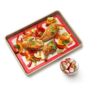Tapis de cuisson en silicone, tapis de cuisson pour aliments, antiadhésifs, réutilisables, pour faire des macarons, des pizzas, des biscuits, des pâtisseries, du pain - Product Image 4