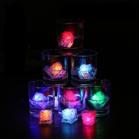 Nouveauté Tendance : 100 Cubes de Glace LED Lumineux Clignotants pour Boissons, Utilisation Intérieure et Extérieure
