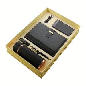 Set de Regalo Promocional para Hombre, 6 en 1, Gadget Electrónico de Alta Gama, con Banco de Energía, Caja de Regalo de Cuero PU - Product Image 1