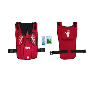 Manichino per Pronto Soccorso per Pratica di Infarto delle Vie Aeree, Gilet di Addestramento Heimlich per Adulti Rosso per Emergenze, Materiale per Scienza Medica CE/ISO - Product Image 3