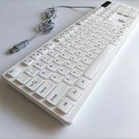 Keyboard berkabel OEM ODM, Keyboard berkabel permainan Usb harga rendah ergonomis nyaman