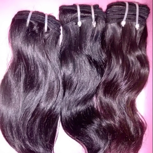 100% Human Hair Soft and Smooth Hairs Hot Selling Natural Weaving.Best Selling Raw Hair Wafting From India - Product Image 1