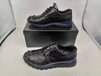 Chaussures élégantes en cuir de crocodile véritable, chaussures pour hommes en peau d'alligator, chaussures habillées formelles faites à la main pour hommes