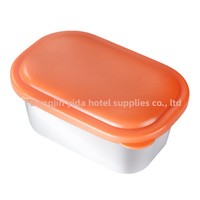 Mini-récipient à sauce en acier inoxydable 304 avec couvercle, pour salade de tomates, condiments, et sauces, boîte à trempette scellée