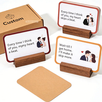Vente chaude, jeu de cartes de société personnalisé avec support, design OEM, langage de l'amour pour adultes, questions pour couples