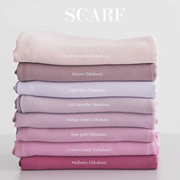 Muslim Plain Chiffon Hijabs for Women, Long Georgette Scarf