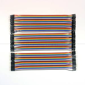 Kabel Jumper Ribbon Pelangi Dupont GPIO 10cm 20cm 30cm 40 Pin Male to Male Female to Female untuk Raspberry Pi - Product Image 3