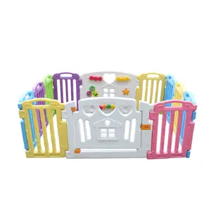 Prezzo all'ingrosso Baby Play Bar recinzione per cancello di sicurezza per interni box per bambini in plastica