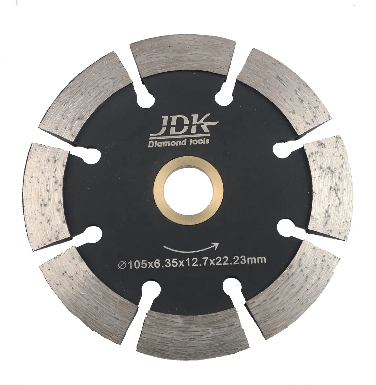 JDK 4 Inch Kim Cương Crack Chaser Blade Với 7/8 "-5/8" Arbor 105 Mét Lưỡi Cưa