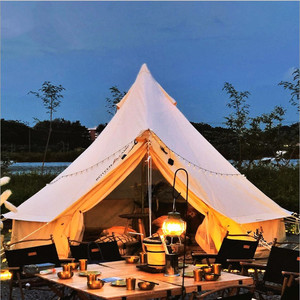 Villa de lona de algodón de 320gsm plegable para playa, tiendas de lujo para exteriores, hotel, lona, complejo turístico, <span class=keywords><strong>camping</strong></span> - Product Image 4