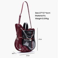 Sac Ita pour guitare original, l'usine Jinxinchuang se spécialise dans la personnalisation de sacs à broches avec des formes irrégulières et des designs complexes